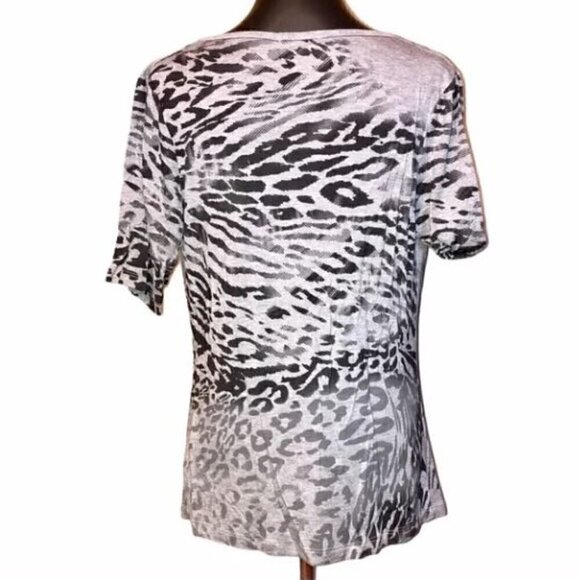 Y2K Statement Vanilla Sugar Animal Print Tee Chic Trendy Bold & Wild - Picture 2 of 6